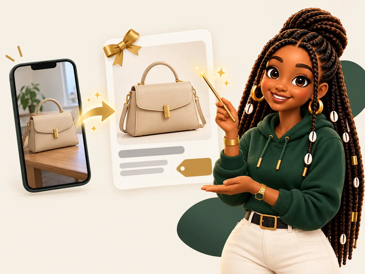 Kori transforme une photo de produit en fiche produit