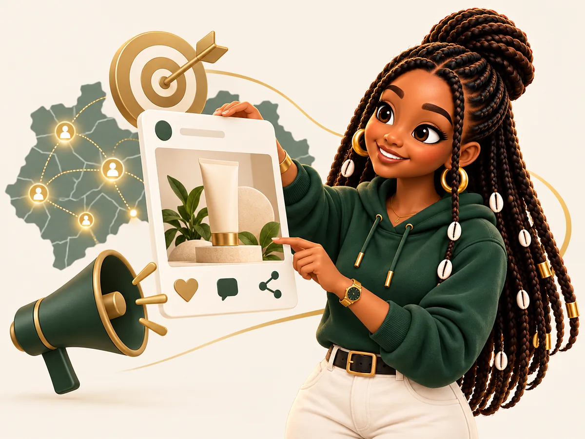 Kori prépare une publicité pour les réseaux sociaux